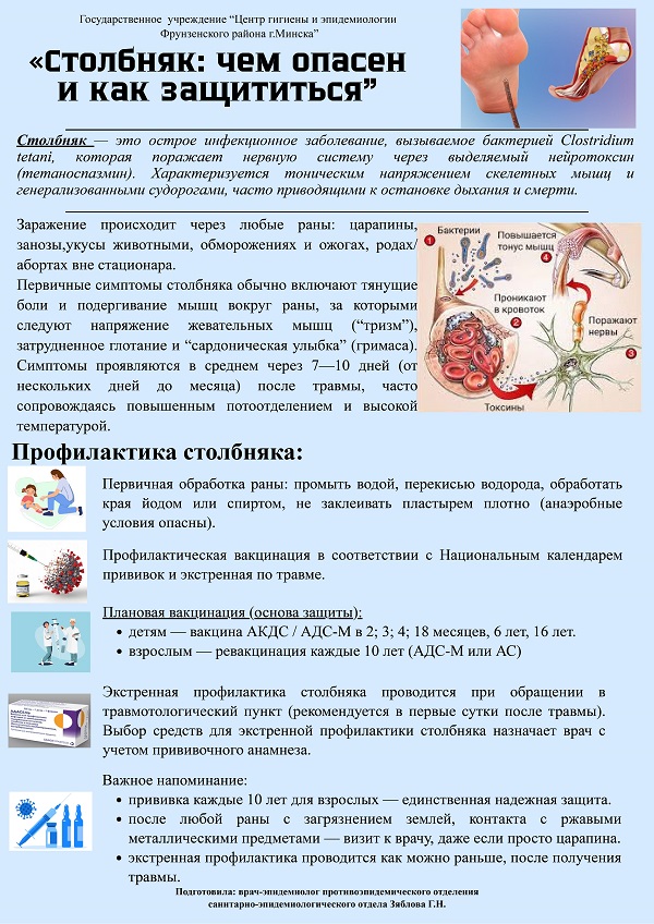 Профилактика столбняка